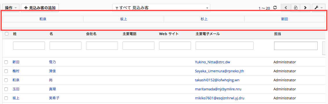 アルファベットからの変更結果