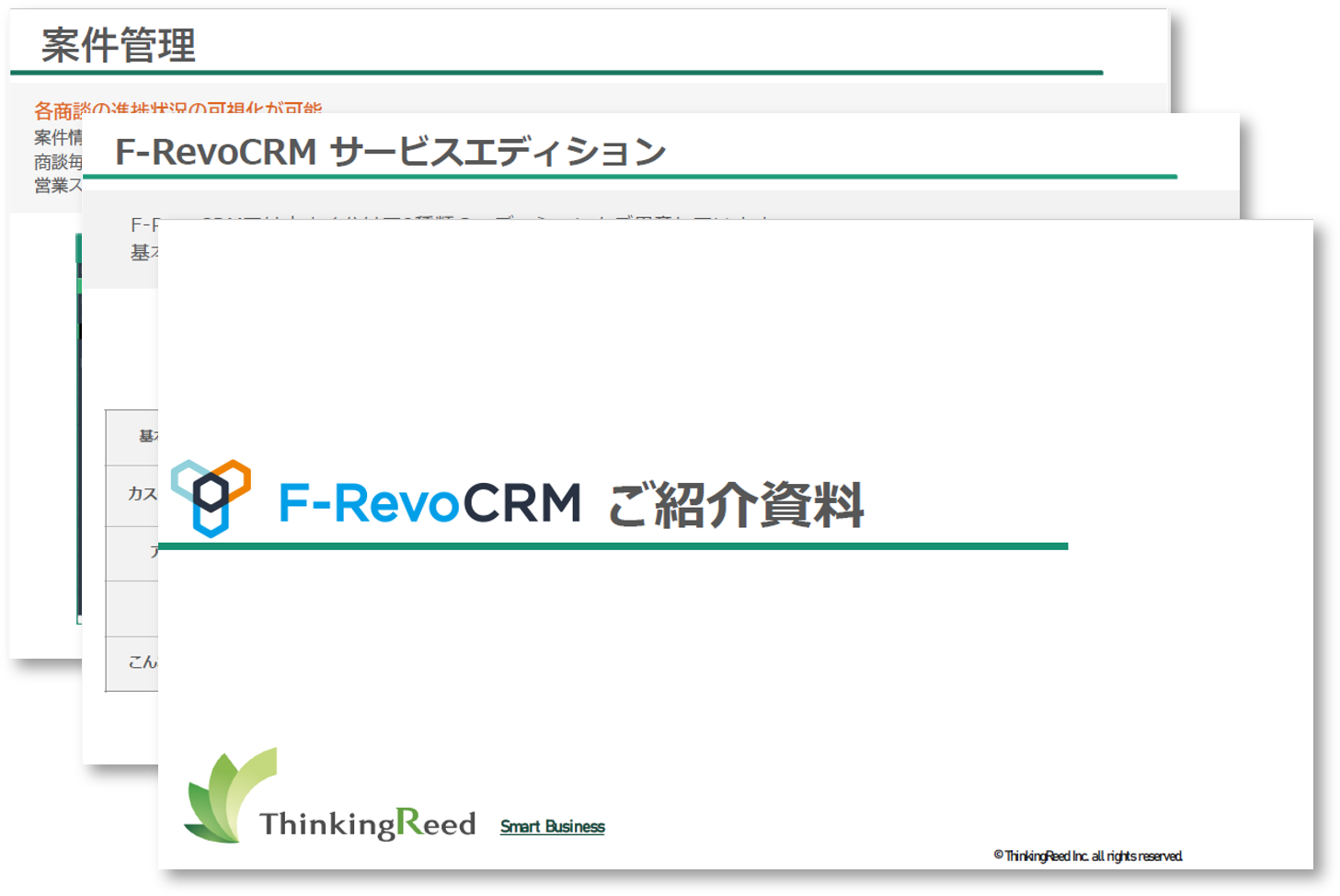 F-RevoCRMのサービス資料